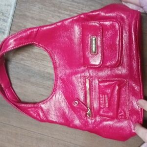 Red small hand bag